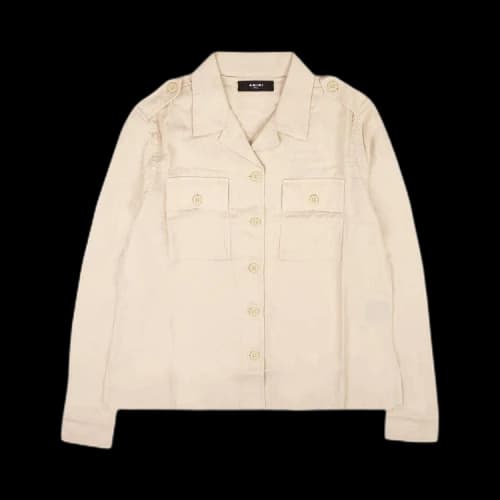 Amiri Double Pocket Military Shirt 'Beige'