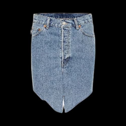 Vetements Side Cut Denim Skirt 'Blue'