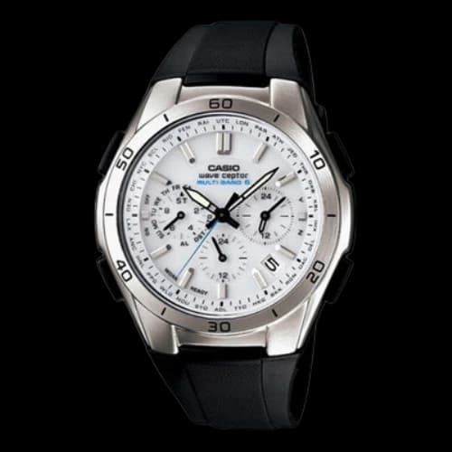 CASIO Wave Ceptor Solar power Watch Stainless Steel Analog Mens