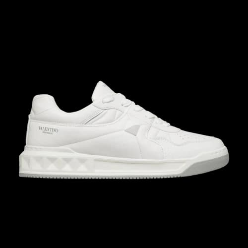 Valentino One Stud Low 'White Grey'