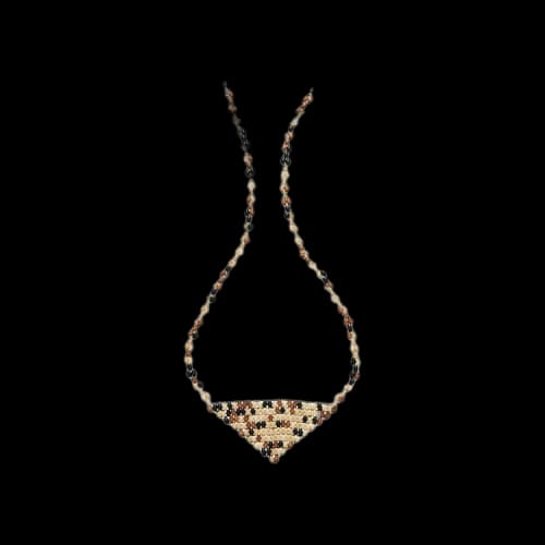 Lemaire Wood Pearl Bandana 'White'