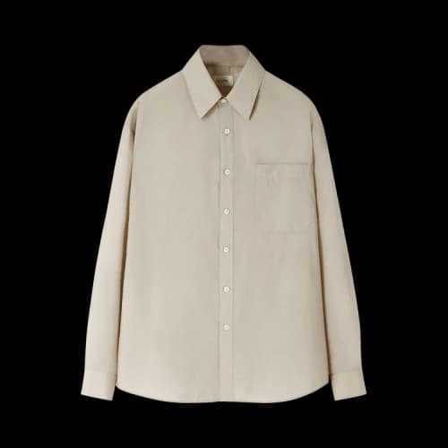 Lemaire Regular Collar Long-Sleeve Shirt 'Pale Sage'