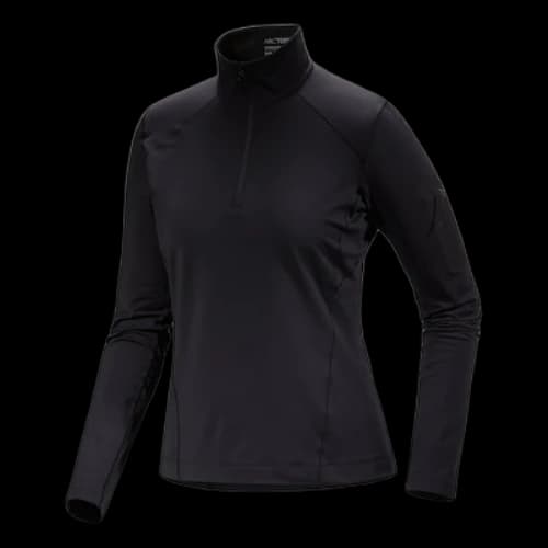 Arc'Teryx Rho Zip Neck Top 'Black' (Women's)