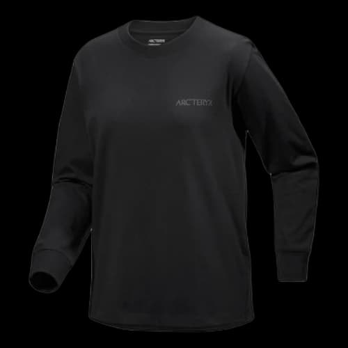 Arc'Teryx Kragg Cotton Bird Crew Neck Long Sleeve T-Shirt 'Black' (Women's)