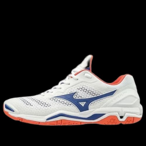 Mizuno Wave Stealth 5 Low Tops Volleyball Shoes White Blue Pink