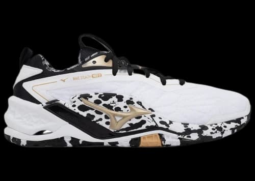 Mizuno Wave Stealth Neo 2 White Black Ge Gold