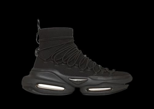Balmain B-Bold High-Top Black Knit