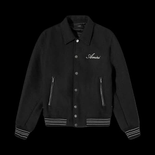Amiri Bones Varsity Jacket 'Black'
