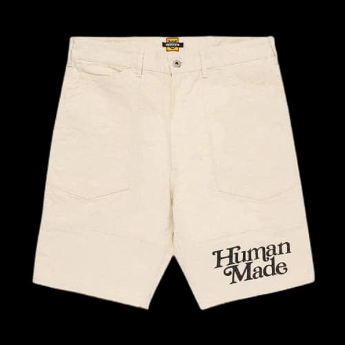 Human Made Work Shorts 'White'
