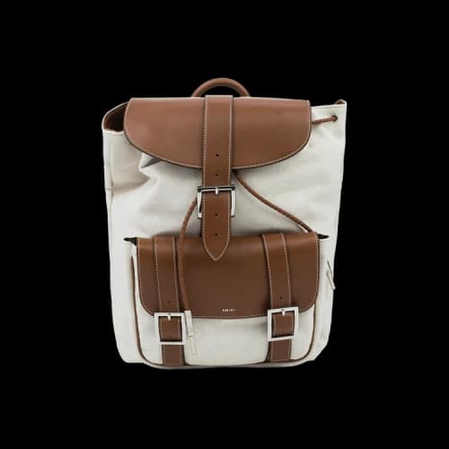 Amiri Canvas Rucksack Backpack 'Cream'