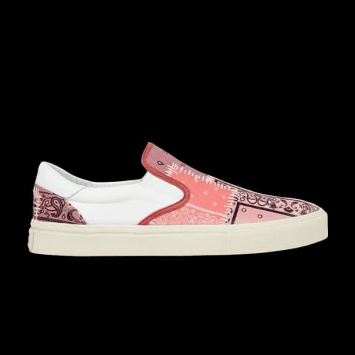 Amiri Reconstructed Bandana Slip-On 'Patchwork - Coral'