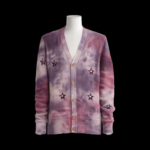 Amiri Tie Dye Stars Cardigan 'Multicolor'