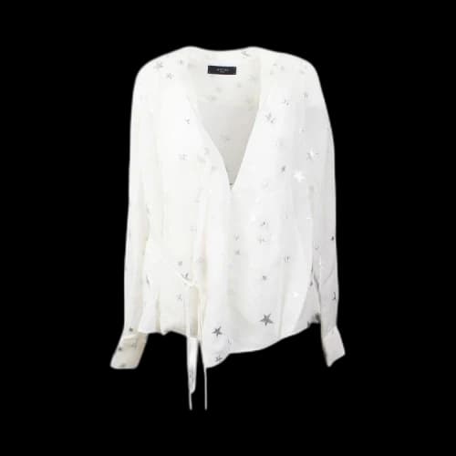 Amiri Stars Fil Coupe Wrap Shirt 'White'