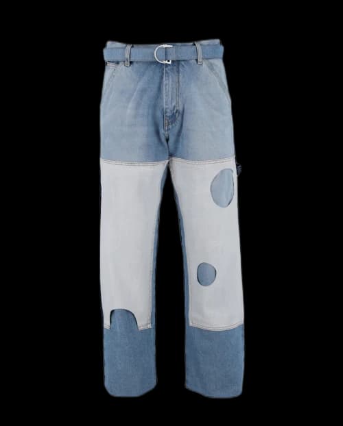 OFF-WHITE Meteor Denim Carpenter Pants Denim Blue
