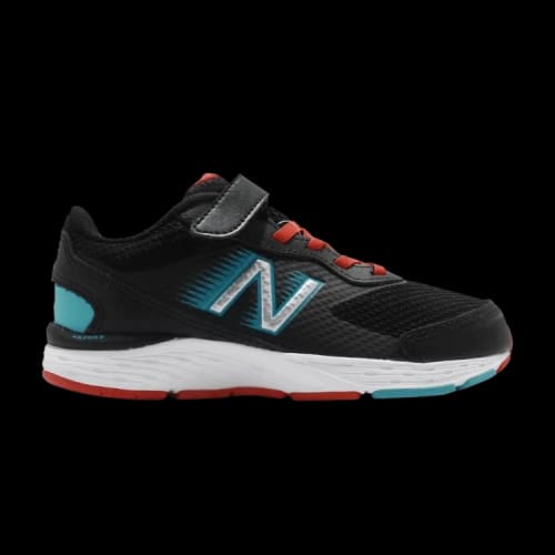 New Balance 680v6 Kids Wide 'Black Pepper'