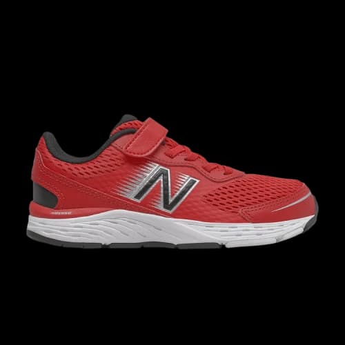 New Balance 680v6 Bungee Big Kid X-Wide 'Team Red Black'