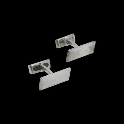 Gucci Sterling Trademark Cufflinks 'Silver'