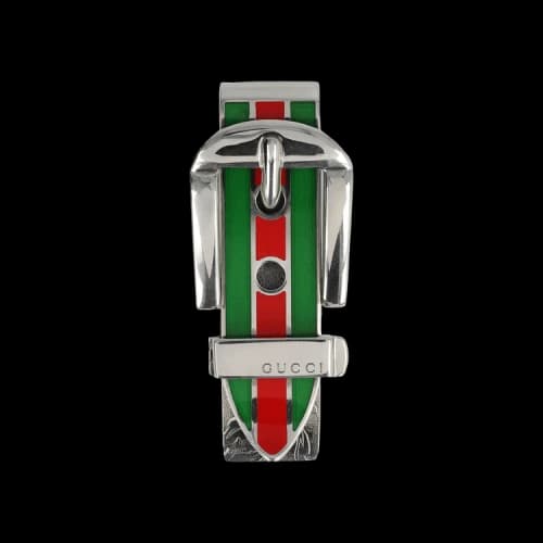 Gucci Garden Web Buckle Money Clip 'Silver'