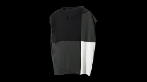 Y's Women's Half Sleeve Collar Top Multicolor