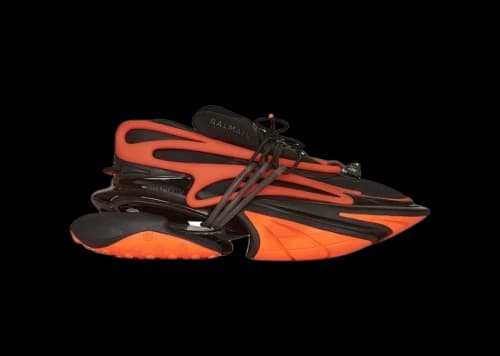 Balmain Unicorn Low-Top Orange Black