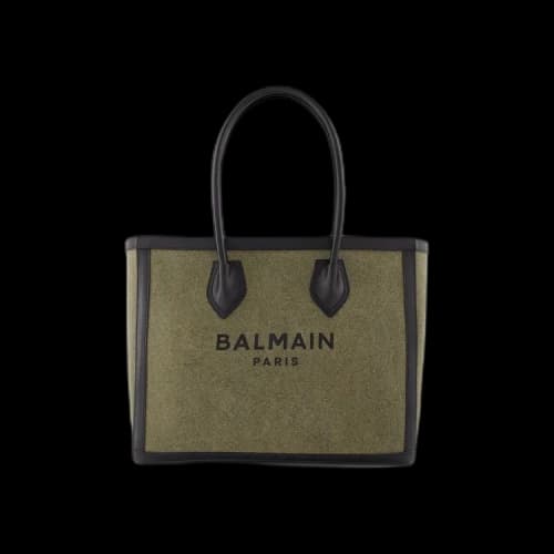 Balmain B-Army Bag 42 'Khaki Canvas'