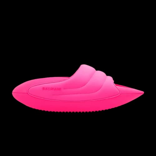 Balmain B-IT Quilted Leather Mules 'Neon Pink' (Women's)