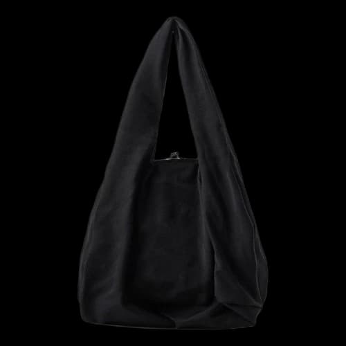 Y's Gabardine Tuck Clasp Bag 'Black'