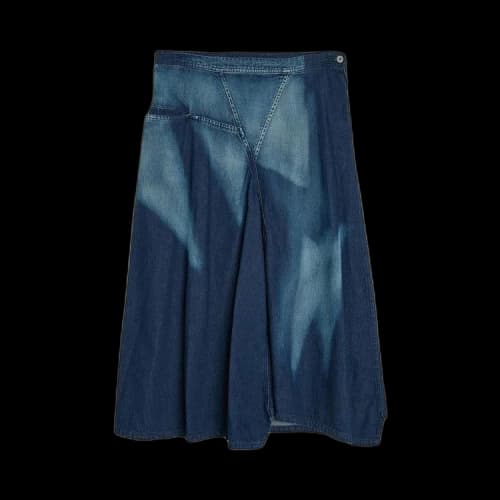 Y's Triangle Gusset Flare Skirt 'Indigo'