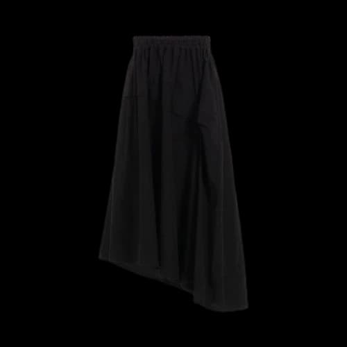 Y's Ko-Right Tucked Asymmetery Skirt 'Black'