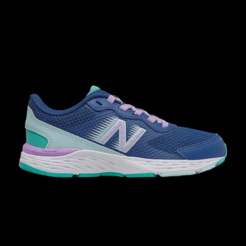 New Balance 680v6 Big Kid X-Wide 'Captain Blue Mint'