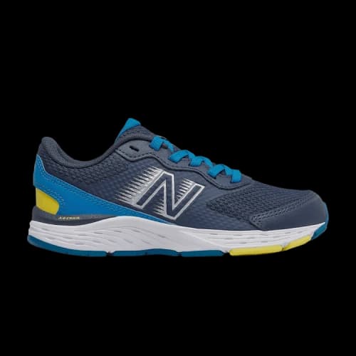 New Balance 680v6 Big Kid Wide 'Natural Indigo Citra Yellow'