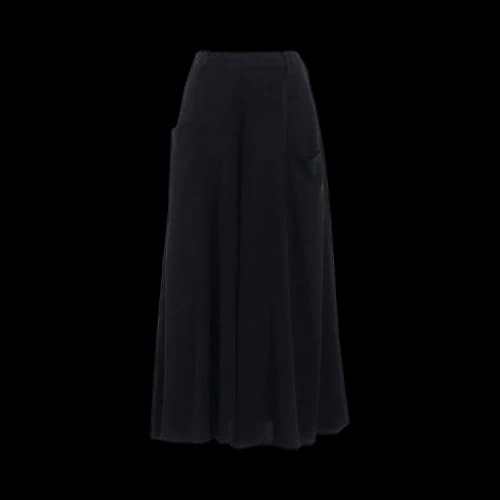 Y's Flowy A-Line Skirt 'Black'