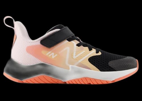 New Balance Rave Run v2 Bungee Lace Black Flare Rose Sugar (PS)