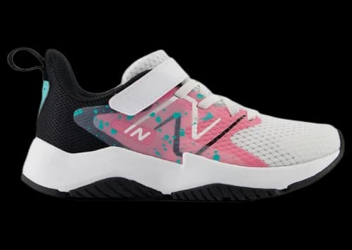 New Balance Rave Run v2 Bungee Lace White Real Pink Black (PS)