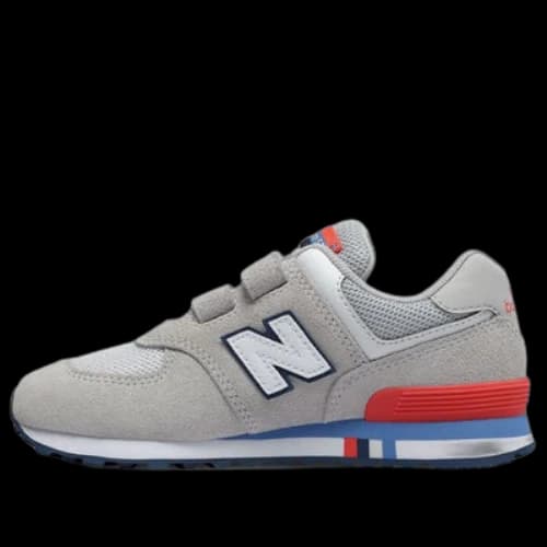 (GS) New Balance 574 Grey/Red/Blue