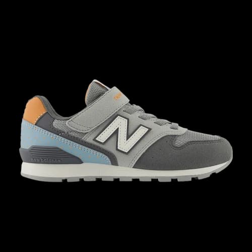 New Balance 996 Bungee Lace Top Strap Big Kid Wide 'Grey White Blue'