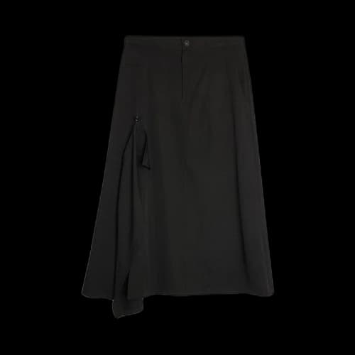 Y's Y-Right Side Flare Skirt 'Black'