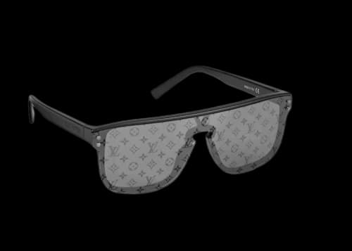 Louis Vuitton Waimea Sunglasses Black Silver Monogram (Z1082E/W)
