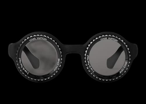 Louis Vuitton LV Super Vision Round Sunglasses Deep Black (Z2736U)