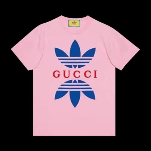 Gucci x adidas Jersey T-Shirt 'Light Pink'
