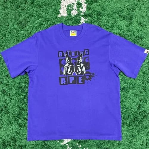 A Bathing Ape BAPE Graphic T-Shirt Purple