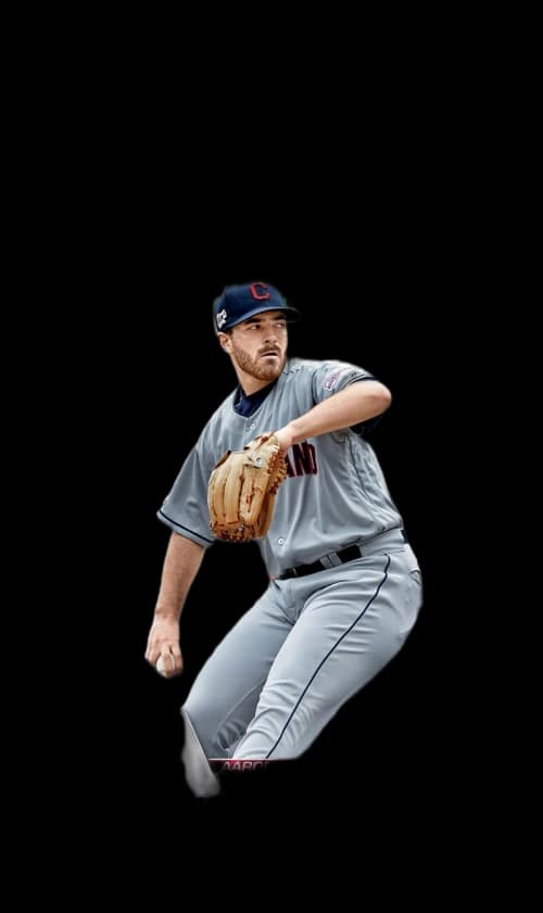 Aaron Civale 2020 Bowman Chrome X Rookie Red X-Fractor 1/1 #36