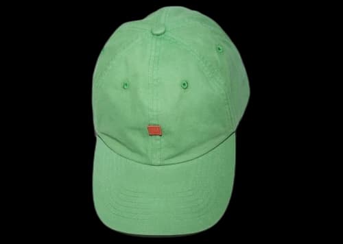 Acne Studios Face Logo Baseball 6-Panel Cap Green