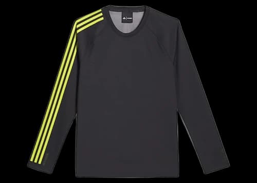 adidas Ivy Park x Peloton Long Sleeve T-shirt Black/Shock Lime