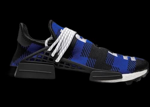 adidas NMD Hu Pharrell x BBC Flannel Blue Black