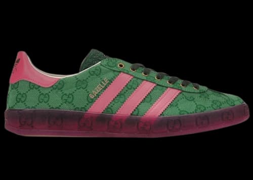 adidas x Gucci Gazelle Green GG Monogram