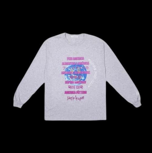 Advisory Board Crystals x J Balvin Feeding America WORLD L/S T-Shirt Grey
