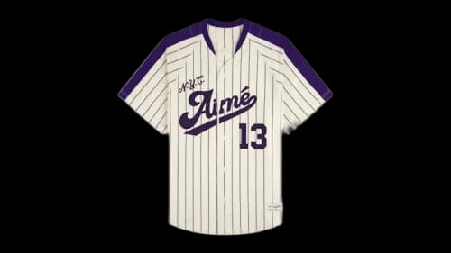 Aime Leon Dore Aime Baseball Jersey Cream/Purple