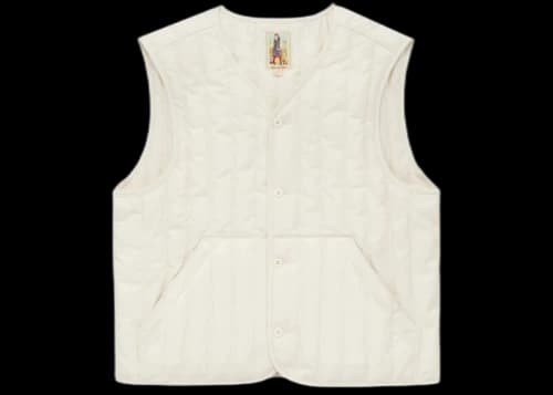 Aime Leon Dore Channel Quilted Vest Cream