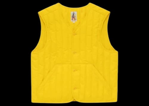 Aime Leon Dore Channel Quilted Vest Yellow
